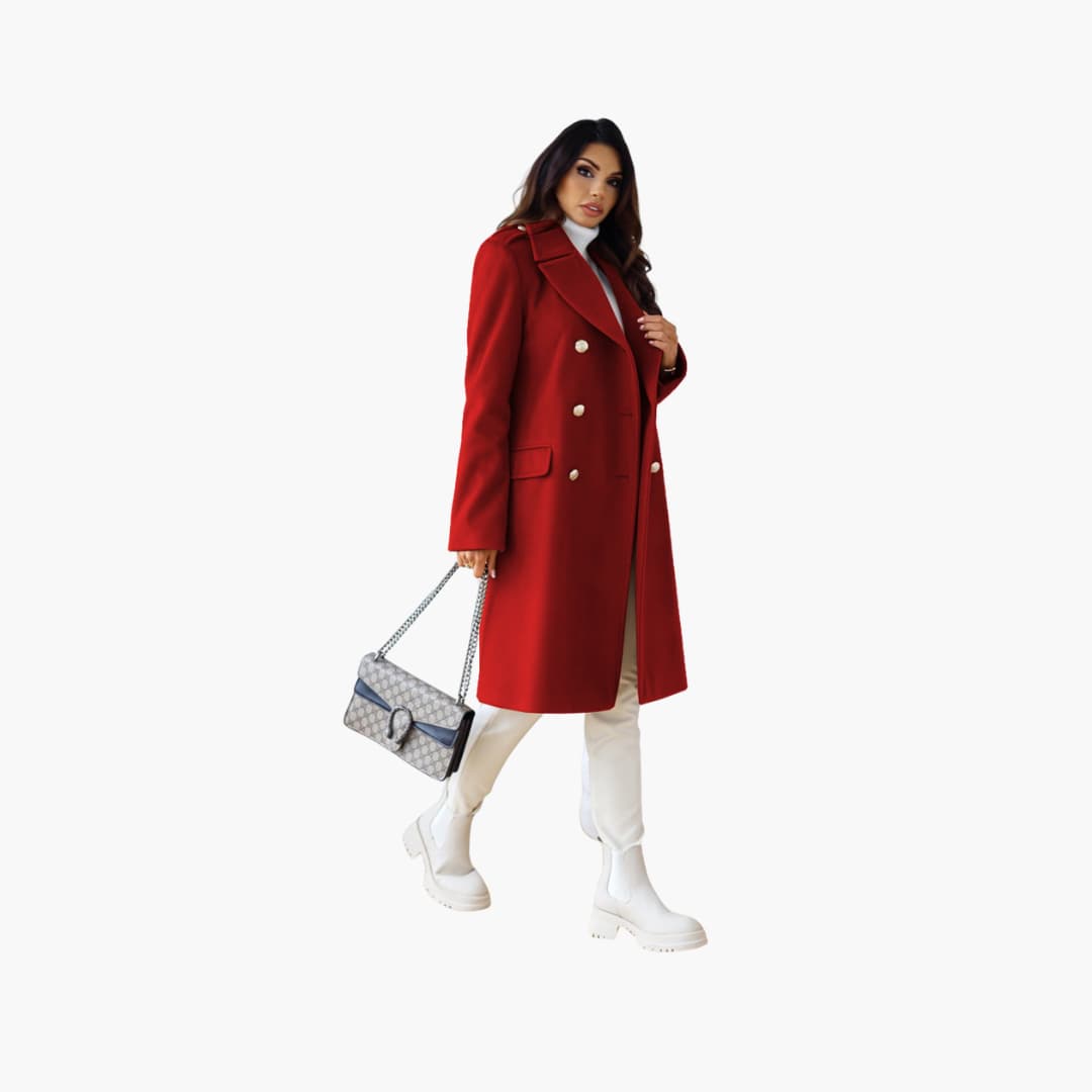 Lapel Collar Trenchcoat für Damen