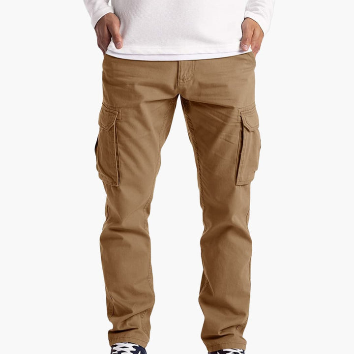 Herren Sommer Cargohose mit Taschen und verstellbarem Bund