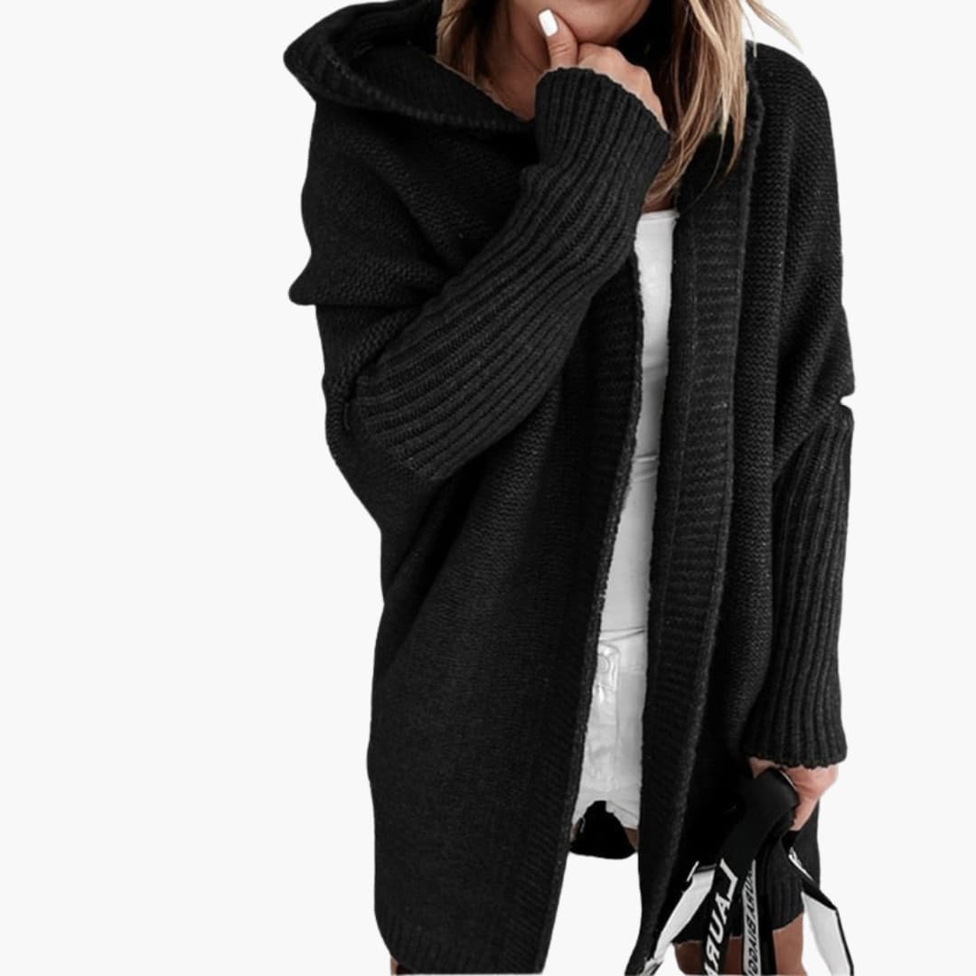 Strick Cardigan mit Kapuze für Damen