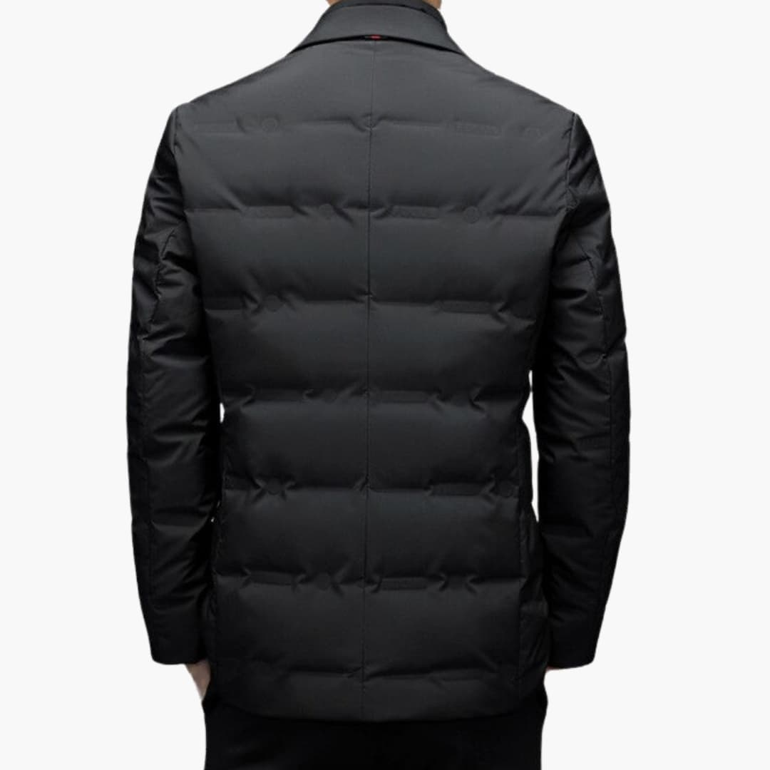 Herren Blazerjacke mit Reverskragen und Knopfleiste