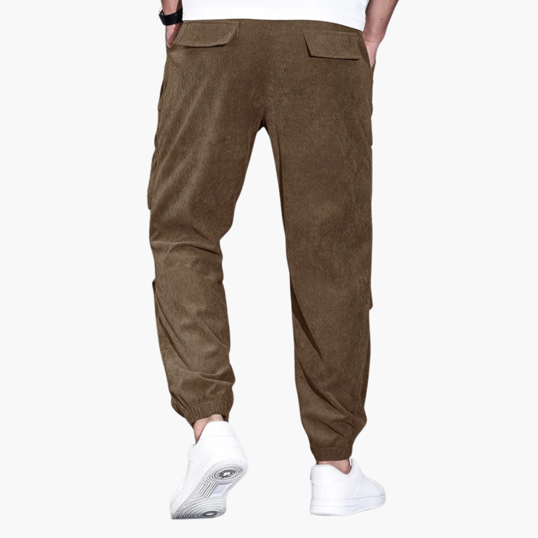 Herren Cordhose mit Bund und Seitentaschen