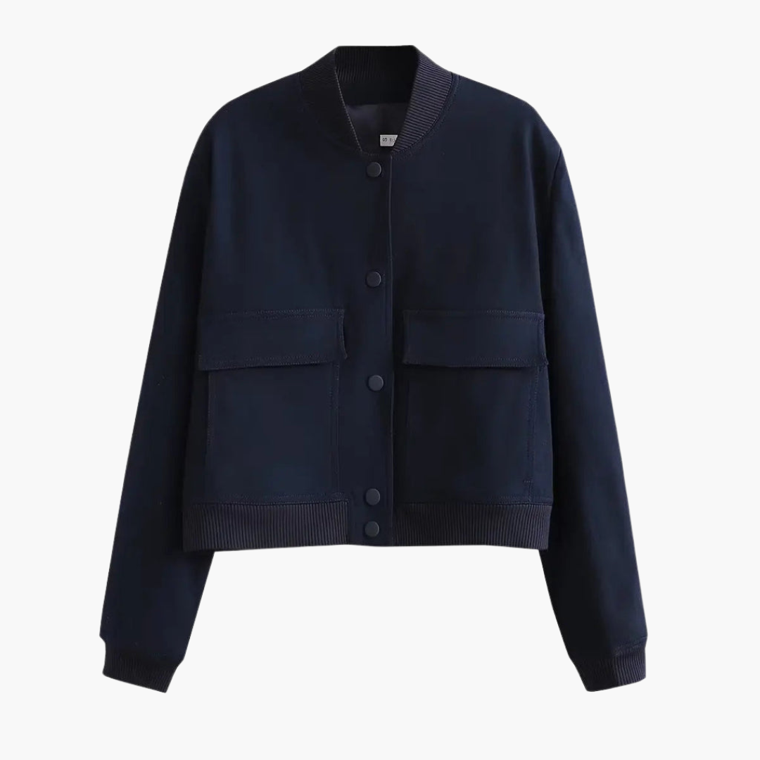 Damen Utility Bomberjacke mit großen Taschen