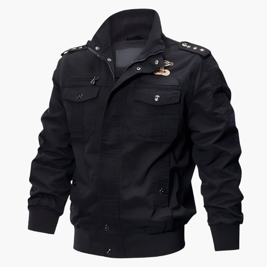 Herren Bomberjacke mit Reißverschluss und Klappentaschen