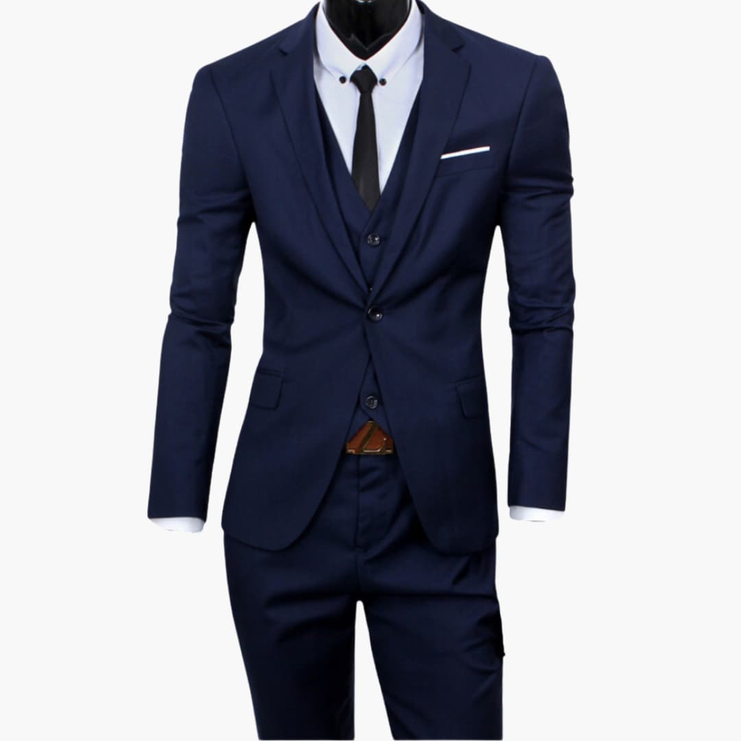 Herrenanzug dreiteilig slim fit für alle Jahreszeiten