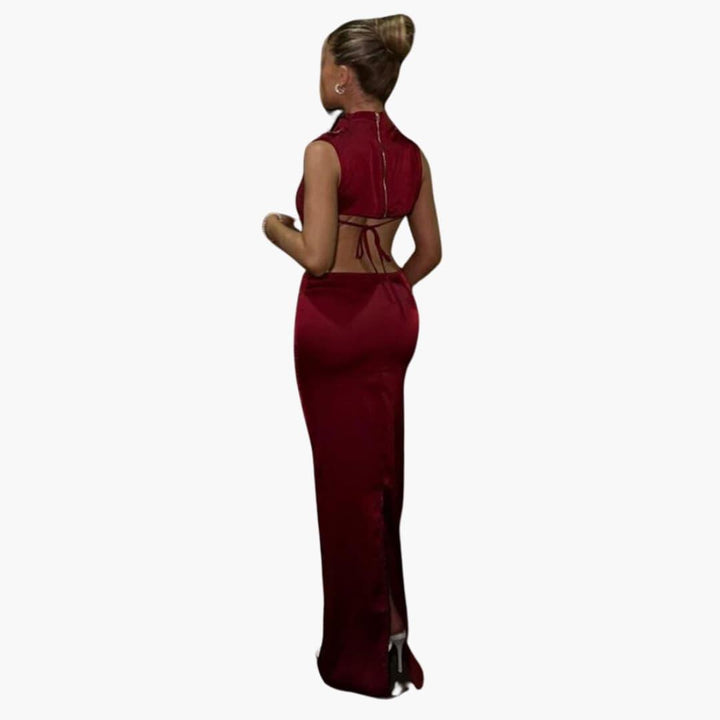 Stilvolles zweiteiliges Satin-Set für Damen - SchmiedeMode