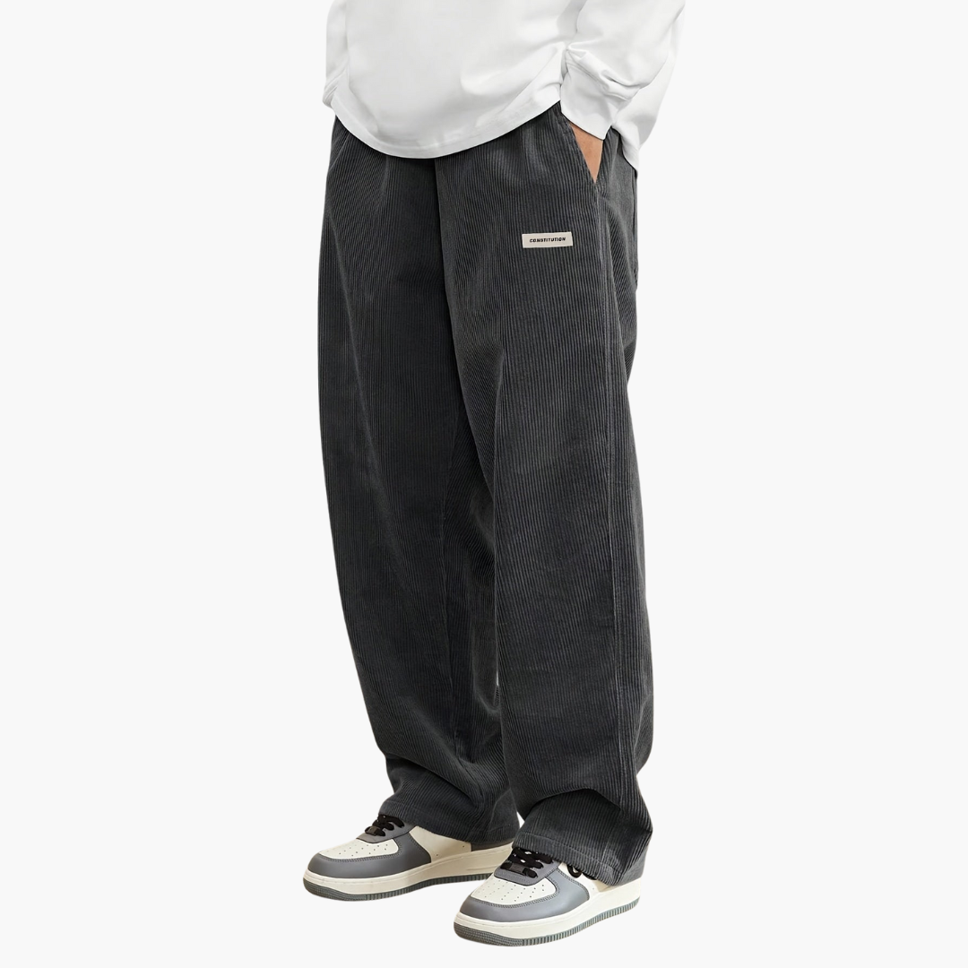 Herren Cordhose mit elastischem Bund und Taschen