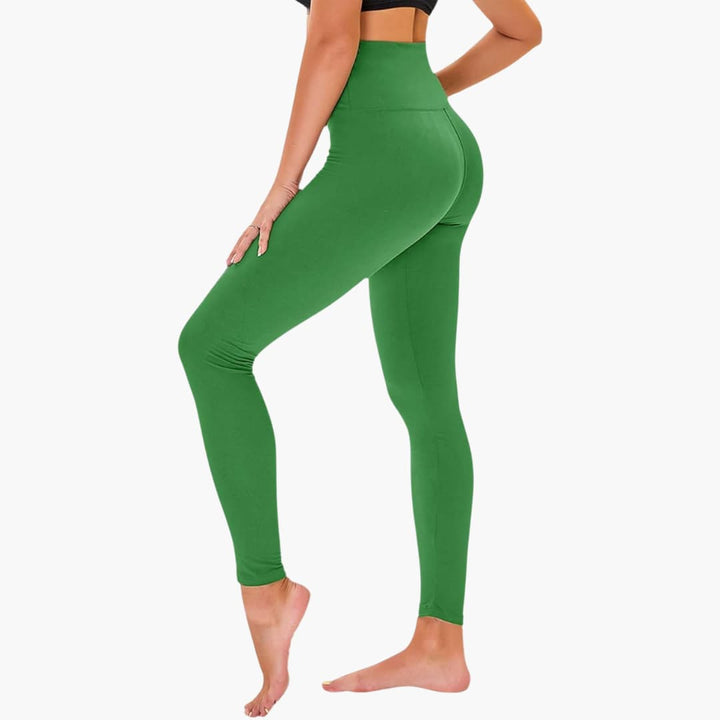 Damen Leggings mit Leopardenmuster und hohem Bund