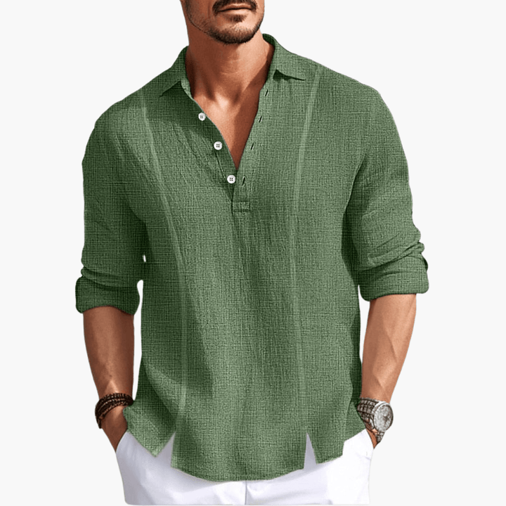 Bequemes Button-Up-Hemd für Männer - SchmiedeMode