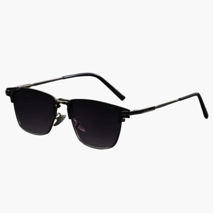 Damen Sonnenbrille mit eckiger Titanfassung und Polarisierung