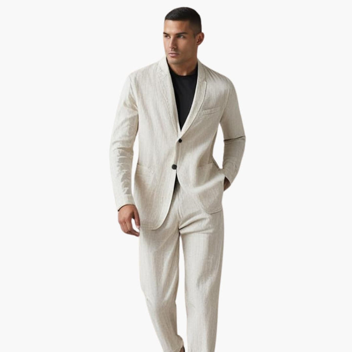 Herren Anzugset mit Blazer und Hose für Frühling Sommer
