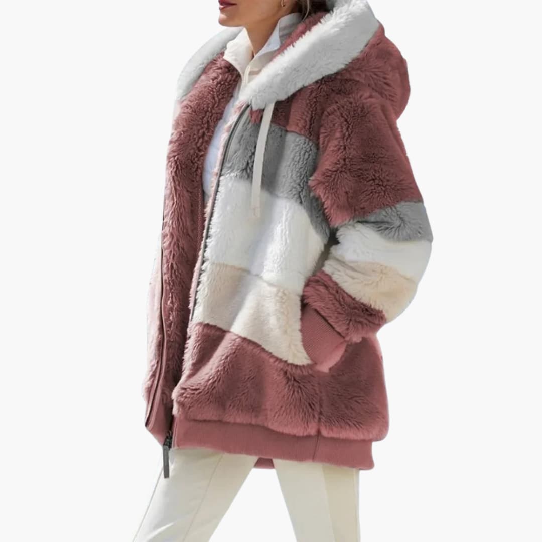 Damen jacke mit Kapuze und Reißverschluss