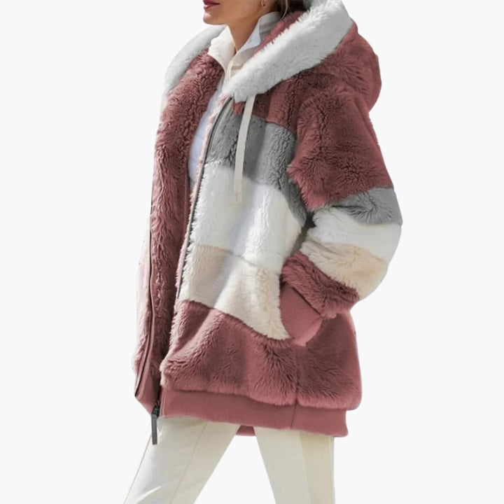 Damen jacke mit Kapuze und Reißverschluss