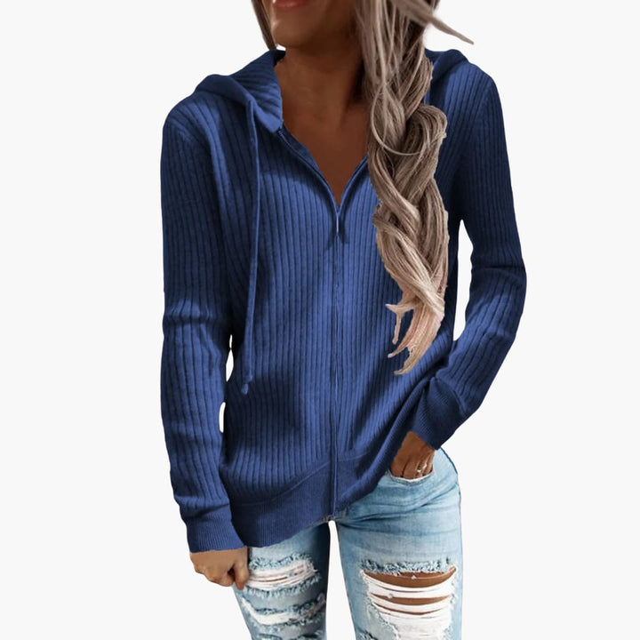 Damen Hoodie mit Reißverschluss und Kapuze