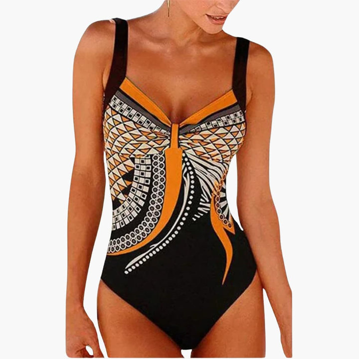 Eleganter Einteiler - Damen Badeanzug mit Stil für den Sommer