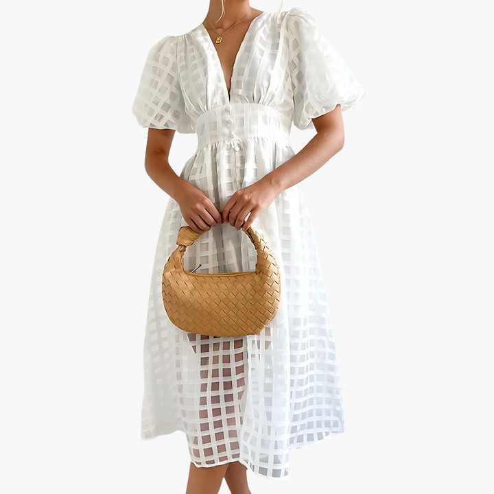 Elegantes Midikleid für Damen - Sommerliches Chic-Kleid