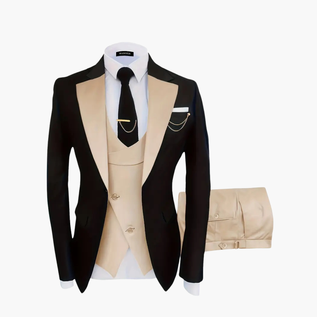 Eleganter Hochzeitsanzug - Herren 3-teilig für festliche Gäste