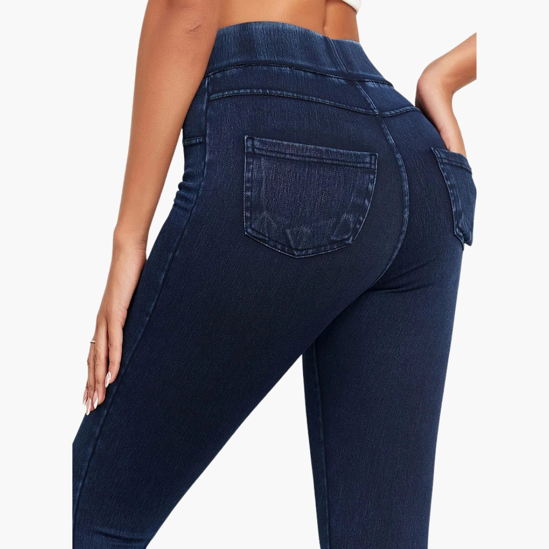 Damen Jeggings mit hohem Bund und schmalem Bein
