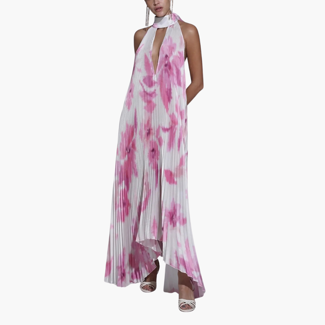 Plisseekleid für Damen – Sommerlich, mit Blumenmuster
