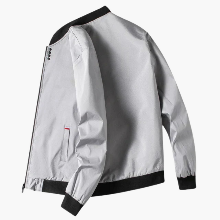 Herrenjacke mit Rippkragen und Taillentaschen
