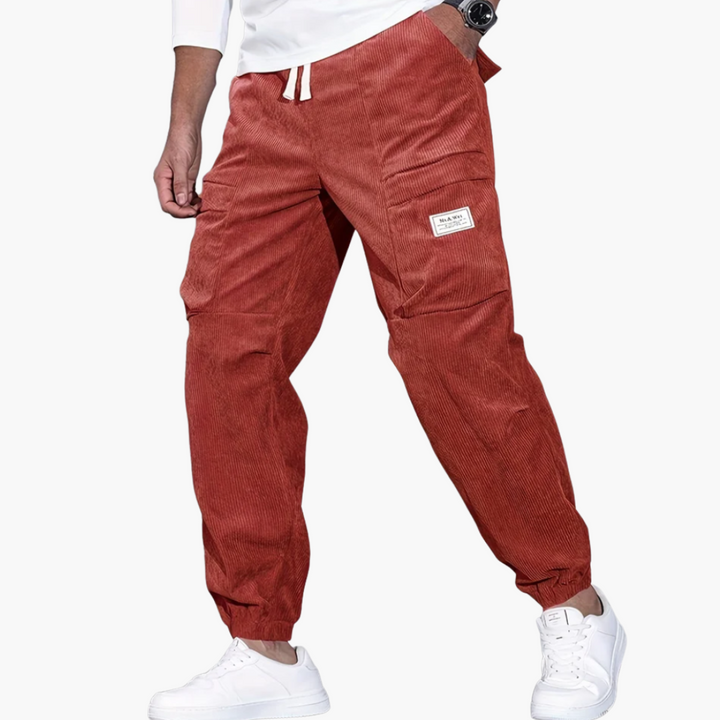 Herren Cordhose mit Bund und Seitentaschen