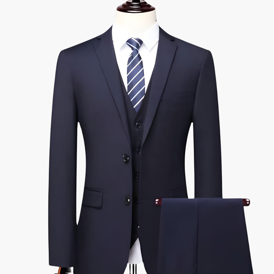 Dreiteiliger Herrenanzug mit Jacke, Weste und Hose
