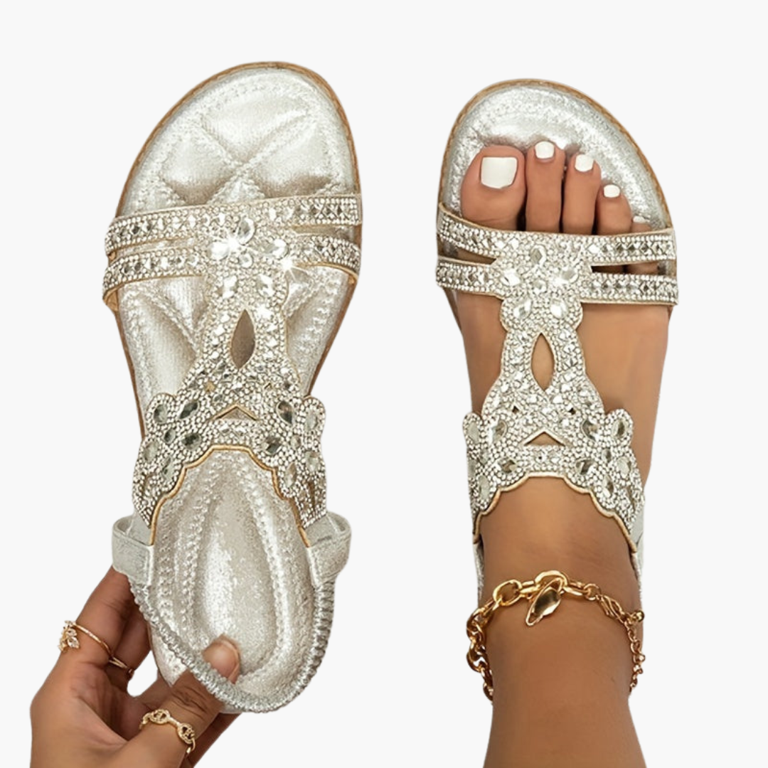 Damen Boho Sandalen mit verstellbarem Sitz und flexiblem Design
