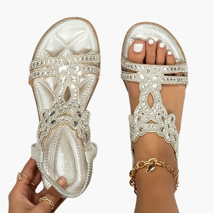 Damen Boho Sandalen mit verstellbarem Sitz und flexiblem Design