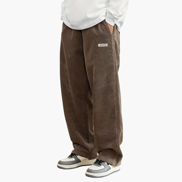 Herren Cordhose mit elastischem Bund und Taschen