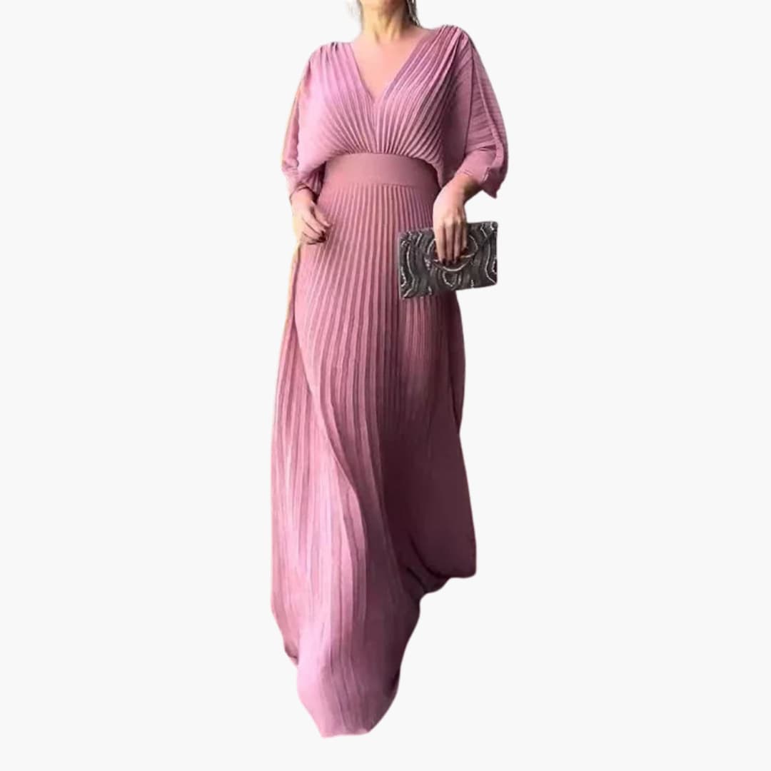 Elegantes Kleid – Damen Hochzeitsgastkleid in Maxilänge
