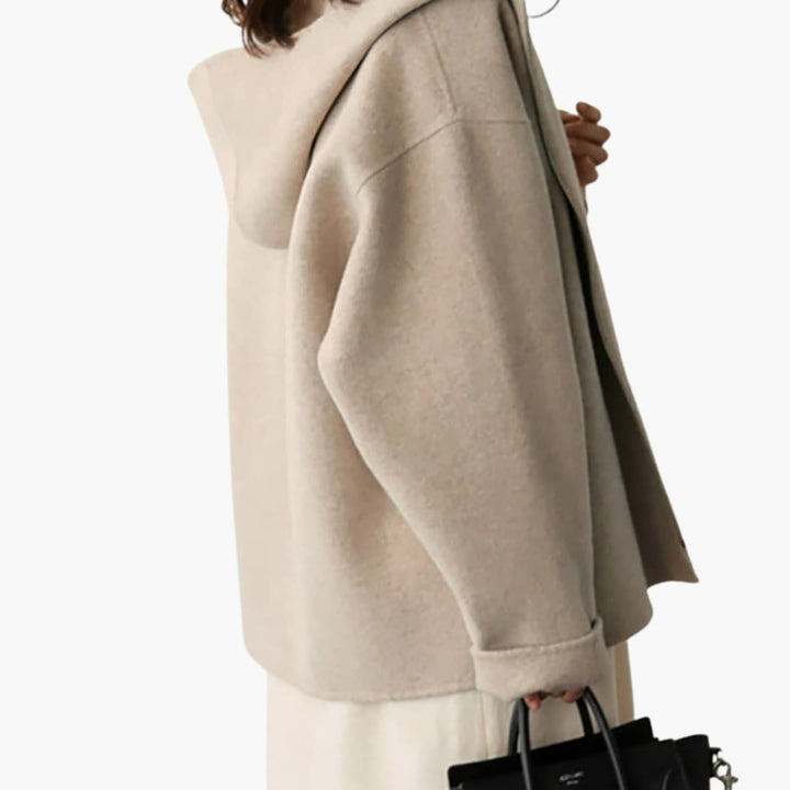 Damen jacke mit Kapuze Reißverschluss und Seitentaschen