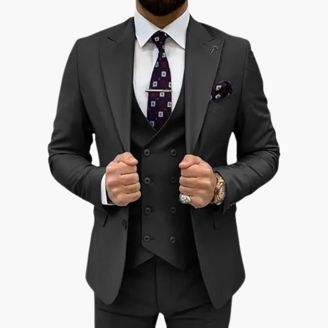 Herren Anzug dreiteilig mit Slim Fit für jede Saison