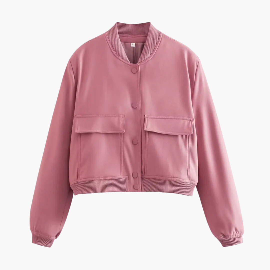 Damen Utility Bomberjacke mit großen Taschen