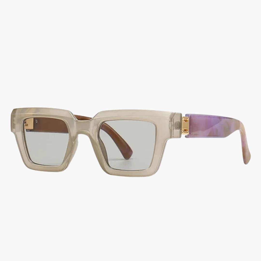 Damen Sonnenbrille mit eckigem Rahmen und UV400 Schutz