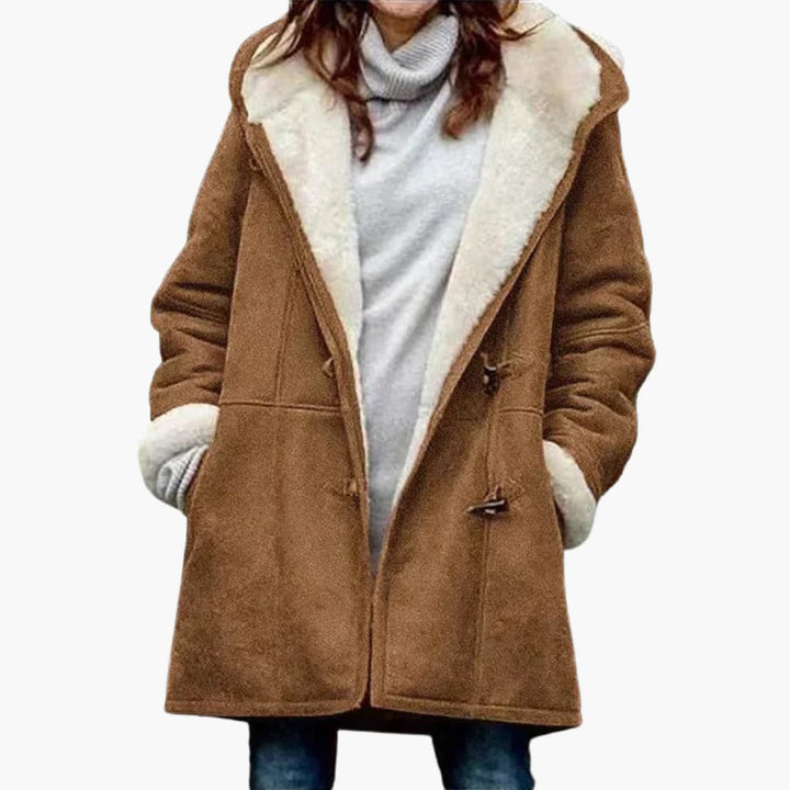 Damen jacke mit Kapuze und Knebelverschluss