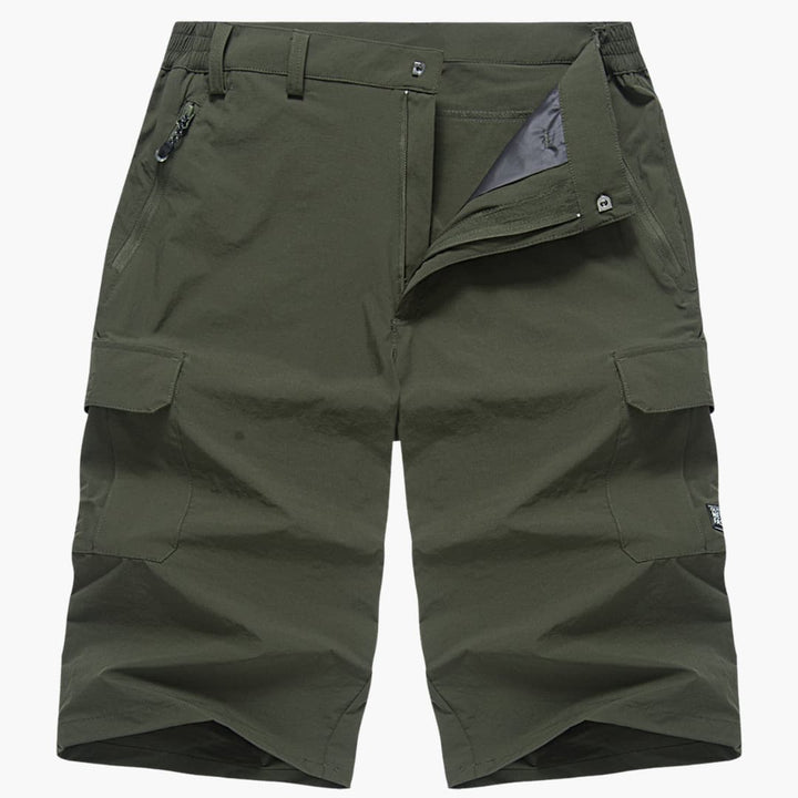 Herren Sommer Cargoshorts mit Stretchstoff und Reißverschlusstaschen