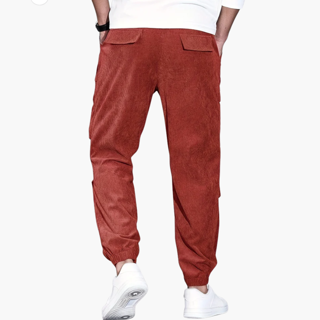Herren Cordhose mit Bund und Seitentaschen