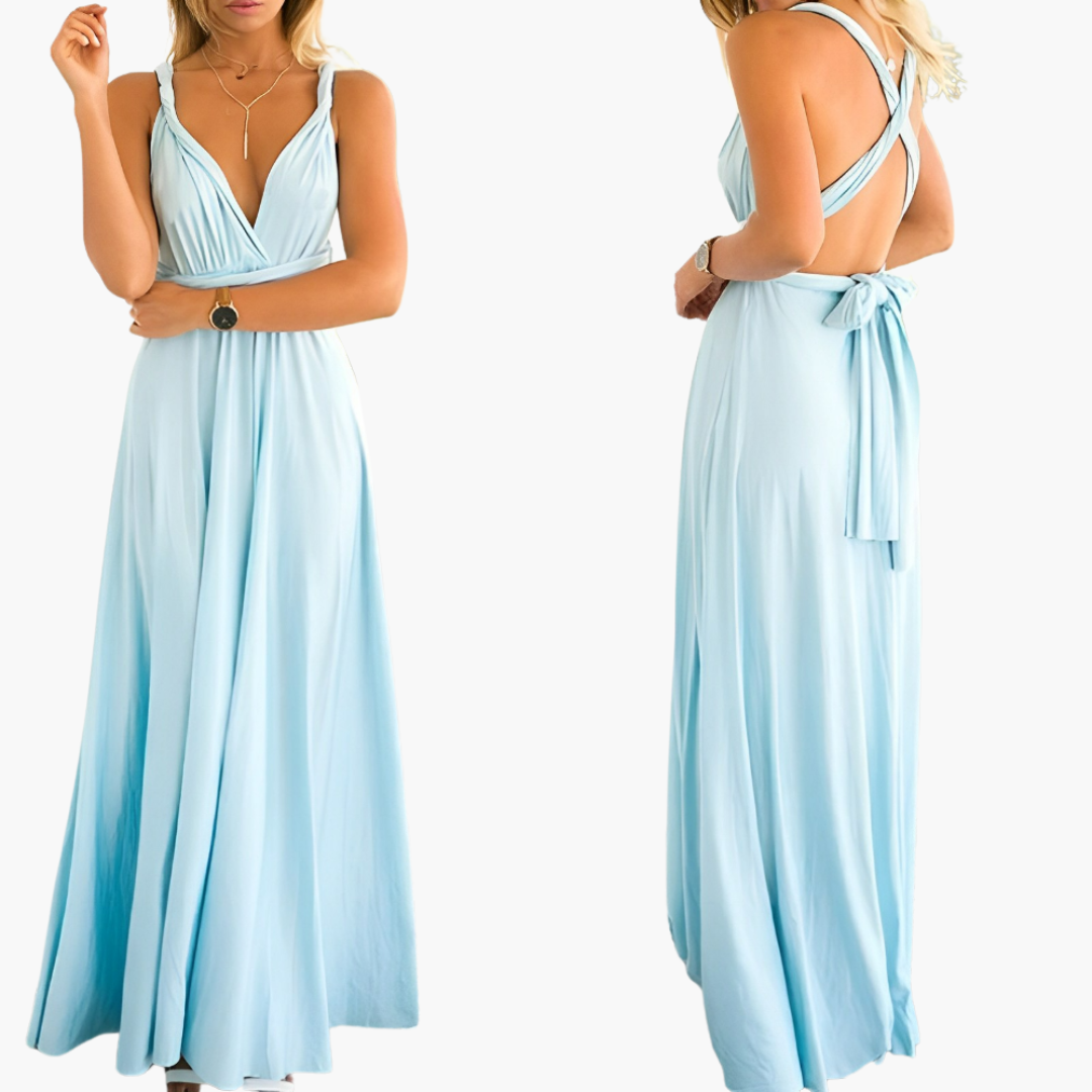 Abendkleid mit V-Ausschnitt - Damen Stil für Gala-Nächte