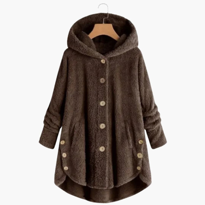 Damen jacke mit Kapuze und Knopfverschluss