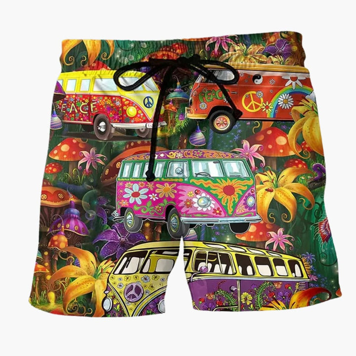 Bunte bedruckte Boardshorts für Männer - Sommerliche Strandmode