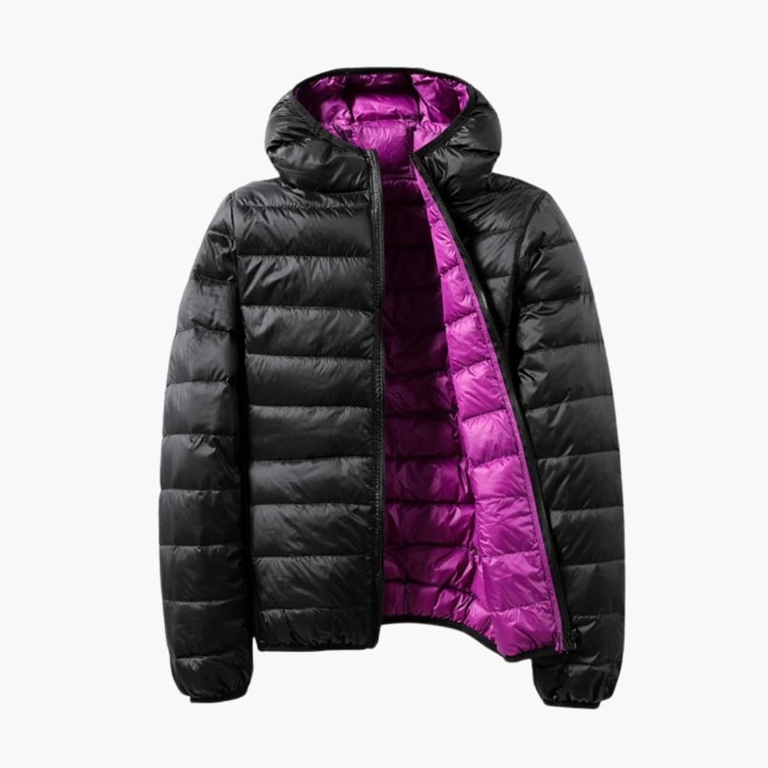Damen Steppjacke mit Kapuze und Wendefunktion