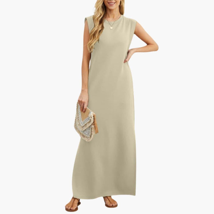 Elegantes knitterfreies Maxi-Kleid für Damen - SchmiedeMode