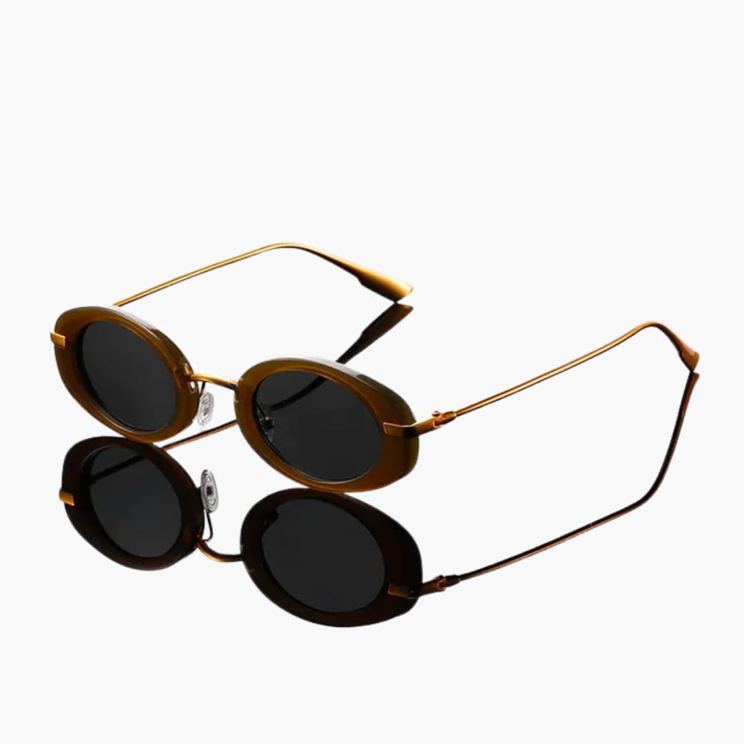 Damen Sonnenbrille mit runden Gläsern und UV-Schutz