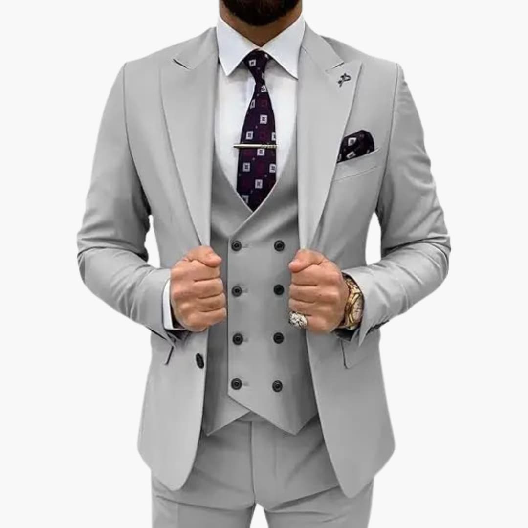 Herren Anzug dreiteilig mit Slim Fit für jede Saison