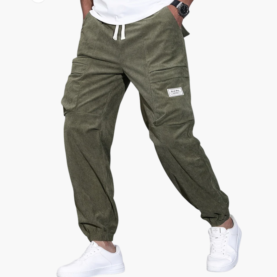 Herren Cordhose mit Bund und Seitentaschen