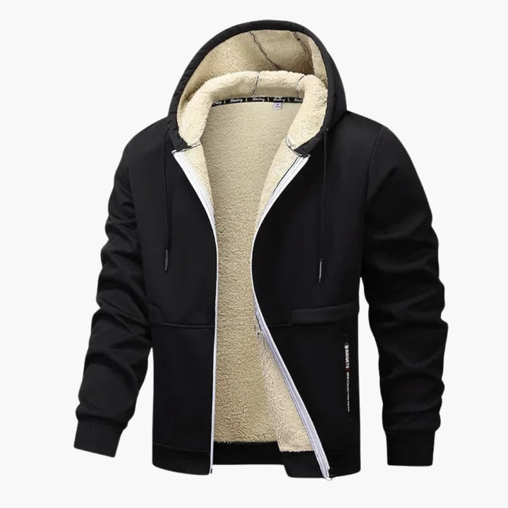 Herren Fleecejacke mit Reißverschluss und langen Ärmeln