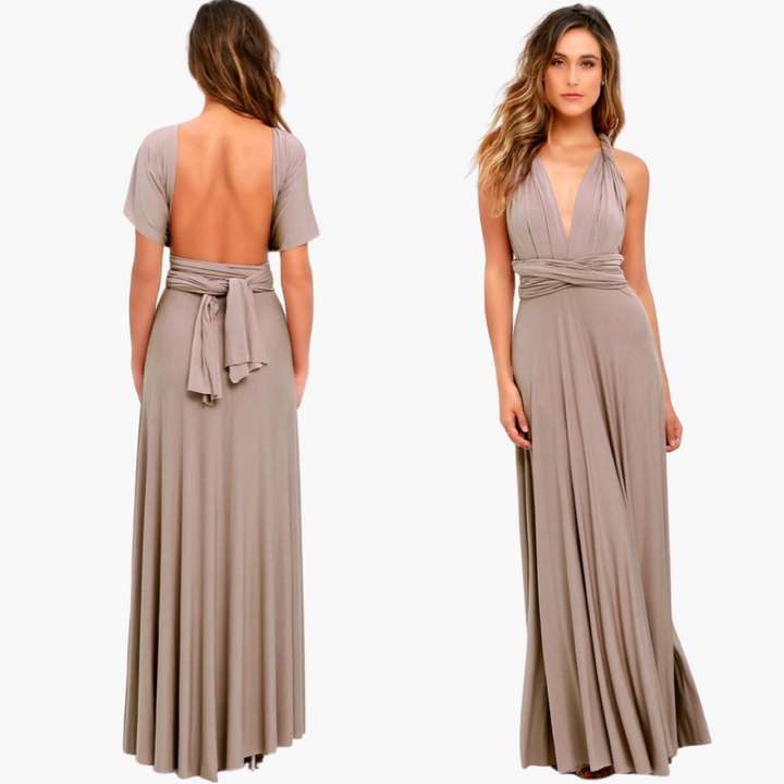 Abendkleid mit V-Ausschnitt - Damen Stil für Gala-Nächte