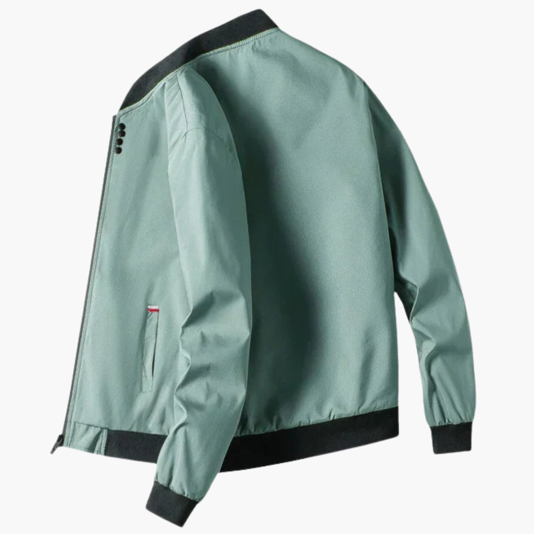 Herrenjacke mit Rippkragen und Taillentaschen