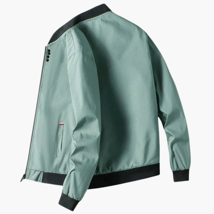 Herrenjacke mit Rippkragen und Taillentaschen
