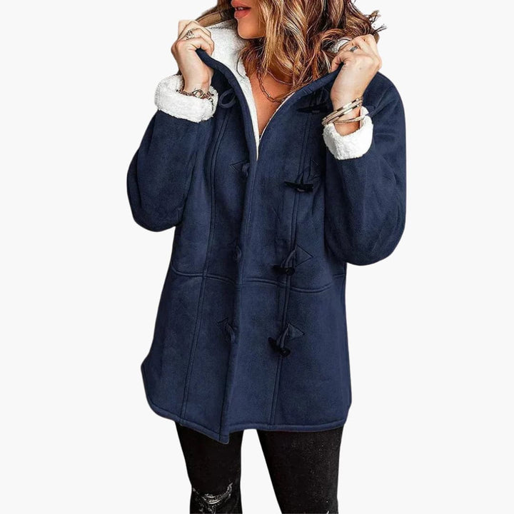 Damen jacke mit Kapuze und Knebelverschluss