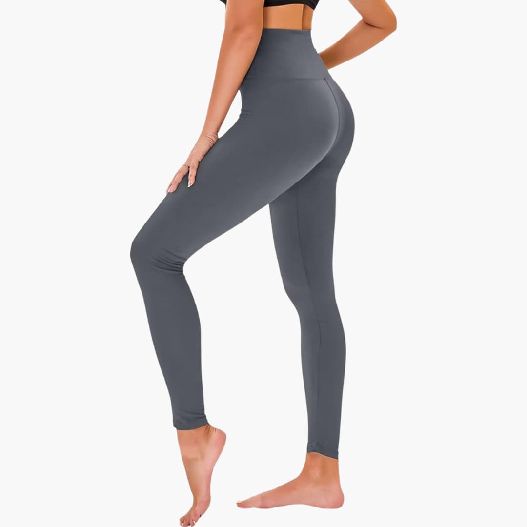 Damen Leggings mit Leopardenmuster und hohem Bund